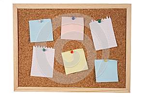 Isolated note board with path