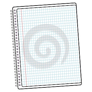 Isolated notebok icon photo