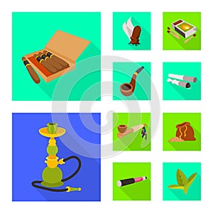 Isolated object of accessories and harm sign. Set of accessories and euphoria stock vector illustration.