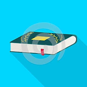 Isolated object of book and dictionary  symbol. Set of book and encyclopedia vector icon for stock.