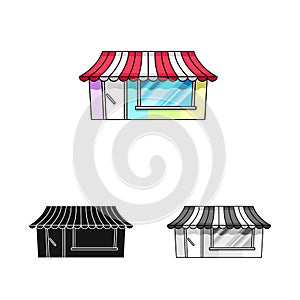 Isolated object of bookstore and shop symbol. Collection of bookstore and mini stock vector illustration.