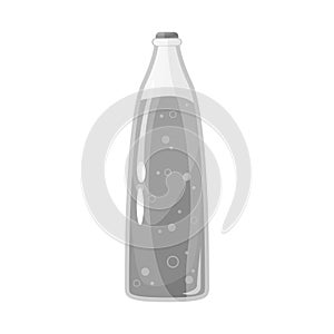 Isolated object of bottle and soda sign. Set of bottle and tipple vector icon for stock.