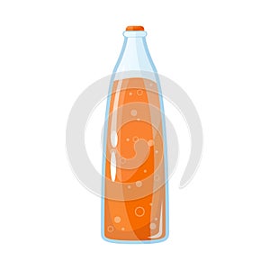 Isolated object of bottle and soda symbol. Collection of bottle and tipple stock symbol for web.