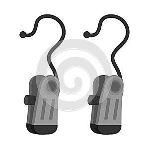 Isolated object of clothespeg and clothespin icon. Set of clothespeg and pin vector icon for stock.