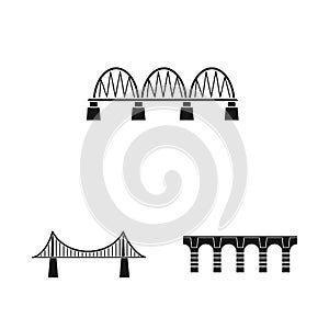 Isolated object of construct and side symbol. Set of construct and bridge vector icon for stock.