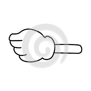 Isolated object of fist and hand symbol. Graphic of fist and arm vector icon for stock.