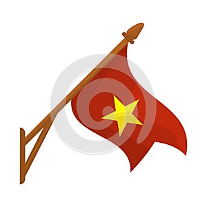 Isolated object of flag and red symbol. Set of flag and vietnamese vector icon for stock.