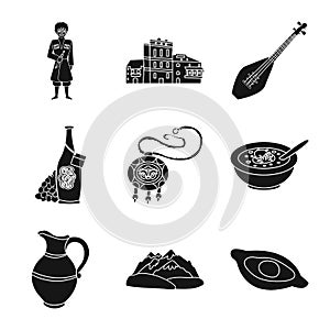 Isolated object of heritage and originality sign. Set of heritage and traditions vector icon for stock.