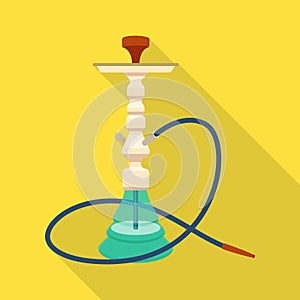 Isolated object of hookah and shisha  icon. Set of hookah and accessory vector icon for stock.