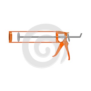 Isolated object of hotmelt and pistol icon. Web element of hotmelt and caulk vector icon for stock.