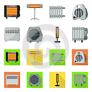 Isolated object of household and appliances sign. household and appliance stock vector illustration.