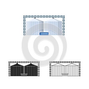 Isolated object of manufactory and busines symbol. Set of manufactory and eco vector icon for stock.