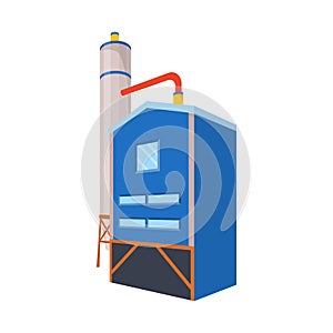 Isolated object of manufactory and fuel sign. Set of manufactory and refinery vector icon for stock.