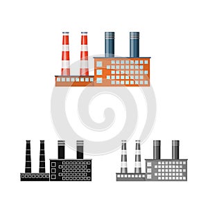 Isolated object of manufactory and urban icon. Collection of manufactory and new stock vector illustration.