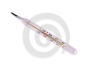 Isolated object medical Mercury thermometer