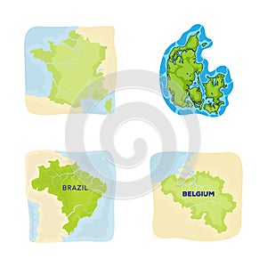 Isolated object of middle and east icon. Collection of middle and country stock vector illustration.