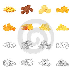 Vector illustration of Oktoberfest and bar icon. Collection of Oktoberfest and cooking stock symbol for web.