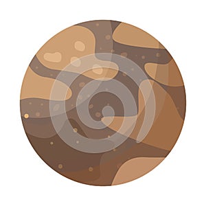 Isolated object of pluto and nasa symbol. Web element of pluto and nebula vector icon for stock.