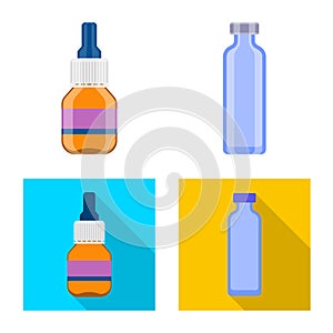 Isolated object of retail and healthcare icon. Set of retail and wellness stock vector illustration.