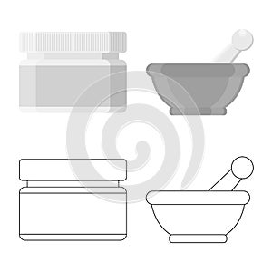 Isolated object of retail and healthcare icon. Set of retail and wellness vector icon for stock.