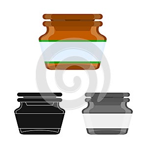 Isolated object of retail and healthcare logo. Collection of retail and wellness stock vector illustration.