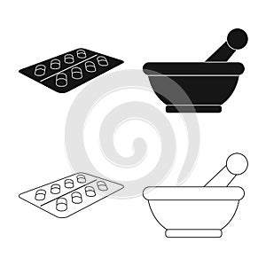 Isolated object of retail and healthcare logo. Collection of retail and wellness stock vector illustration.