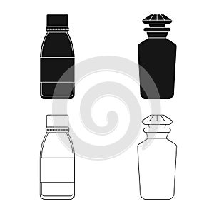 Isolated object of retail and healthcare logo. Collection of retail and wellness vector icon for stock.