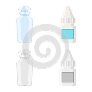 Isolated object of retail and healthcare sign. Set of retail and wellness stock symbol for web.