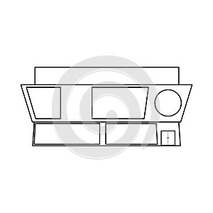 Isolated object of shop and public symbol. Collection of shop and emporium stock vector illustration.