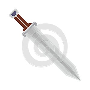 Isolated object of sword and dagger logo. Set of sword and weapon stock symbol for web.