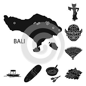 Isolated object of and traditional logo. Set of and bali stock symbol for web.