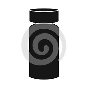 Isolated object of vial and bottle symbol. Web element of vial and inoculation stock symbol for web.