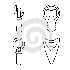 Isolated object of winery and mechanical symbol. Collection of winery and uncork vector icon for stock.