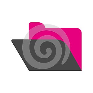 Isolated office folder icon Vector