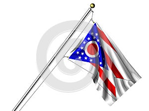 Isolated Ohio Flag