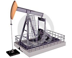 Isolated Oil Rig