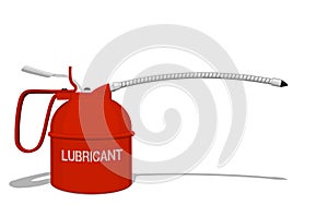 Isolated oilcan on transparent background