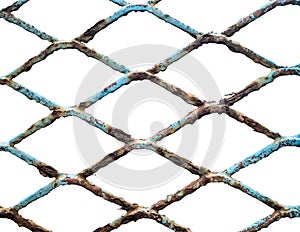 Isolated Old Chain Link Fence