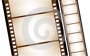 Isolated old filmstrip in vector