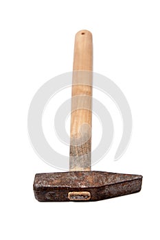 Isolated old hammer