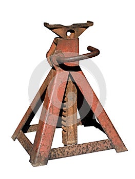 Isolated Old Jack Stand