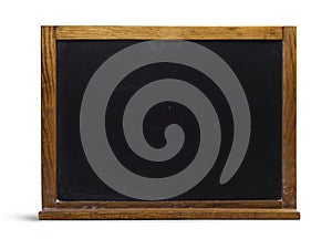 Isolated Old Retro Wooden Chalkboard