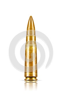 Isolated Old Rifle Bullet