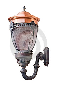 Isolated old street lantern