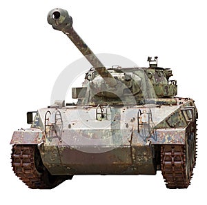 Isolated old tank M18 Hellcat