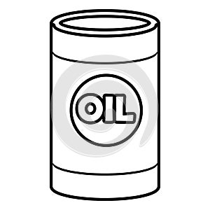 Isolated orbed container, vector graphic