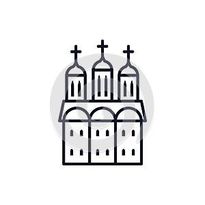 Isolated orthodoxy church vector design