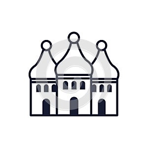 Isolated orthodoxy church vector design