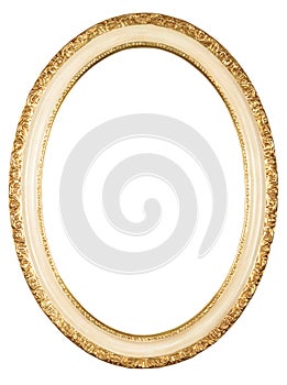 Isolated oval frame