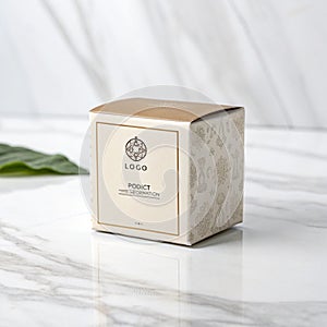 Packaging box on white background